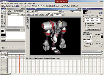 Okino's PolyTrans-for-Adobe Director Plug-in 3D Conversion System